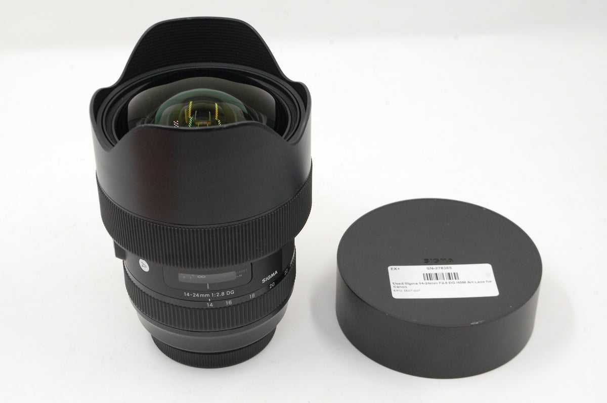 Used Sigma 14-24mm F2.8 DG HSM Art Lens for Canon