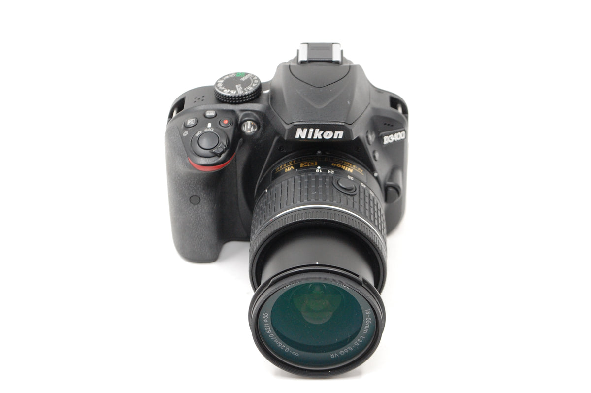 USED Nikon D3400 Digital SLR Kit (Black) with AF-P 18-55mm f3.5-5.6 G VR DX Lens