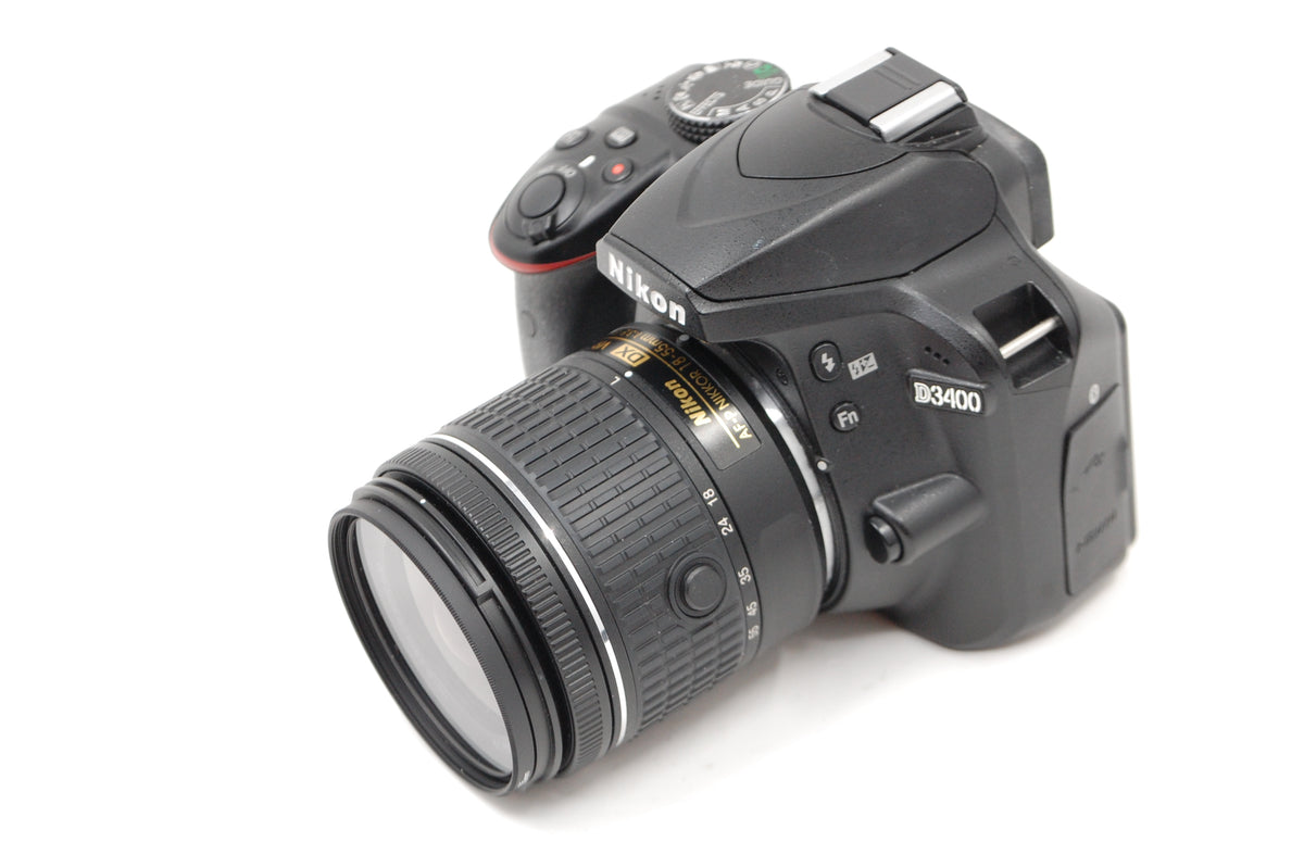 USED Nikon D3400 Digital SLR Kit (Black) with AF-P 18-55mm f3.5-5.6 G VR DX Lens