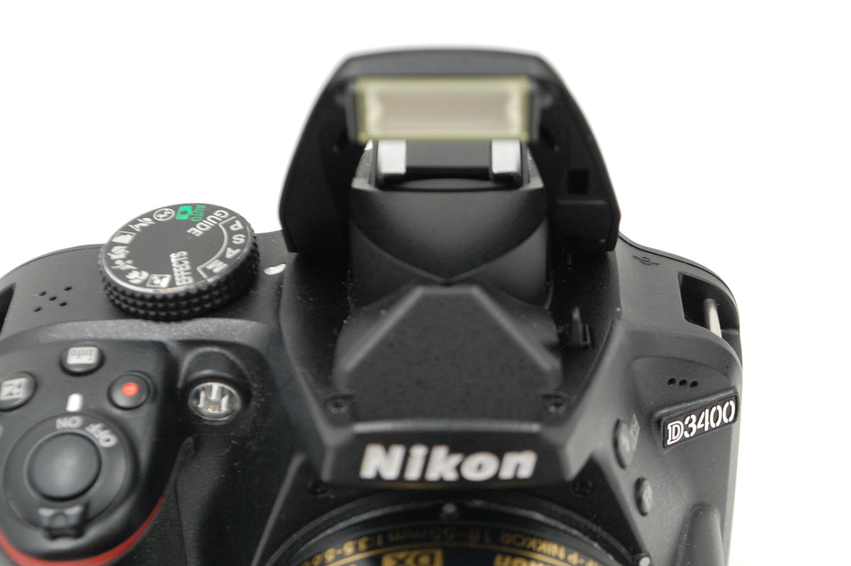 USED Nikon D3400 Digital SLR Kit (Black) with AF-P 18-55mm f3.5-5.6 G VR DX Lens