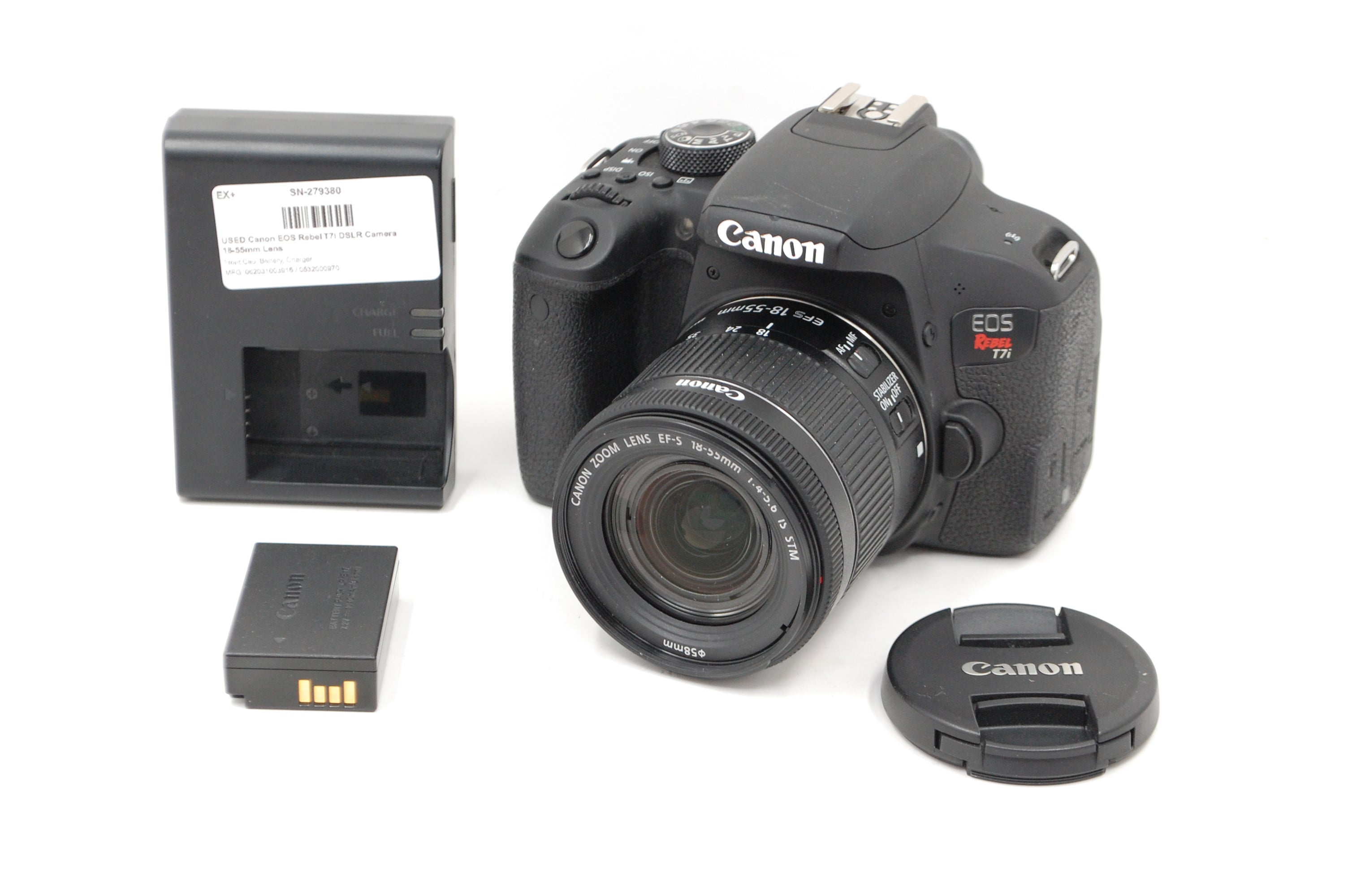 USED Canon EOS Rebel T7i DSLR Camera 18-55mm Lens
