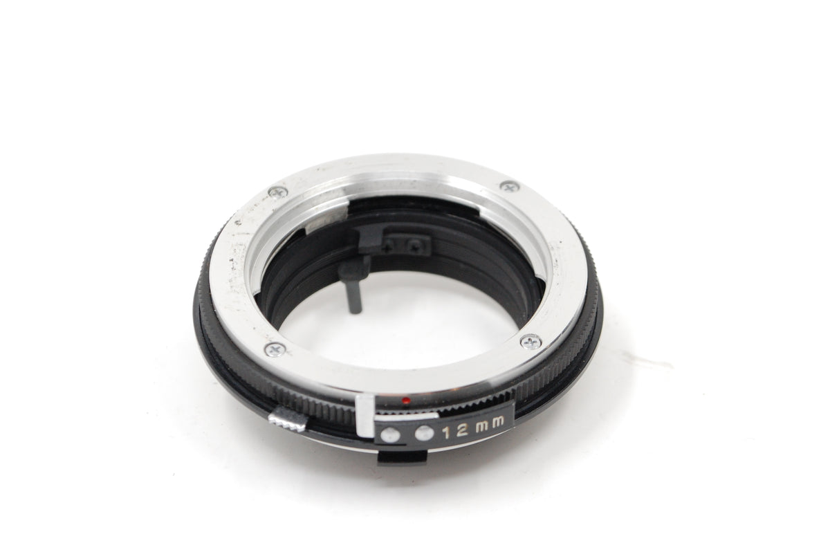 Used Spiratone Extenstion Tube Set 12mm-20mm-36mm for Minolta MD lenses