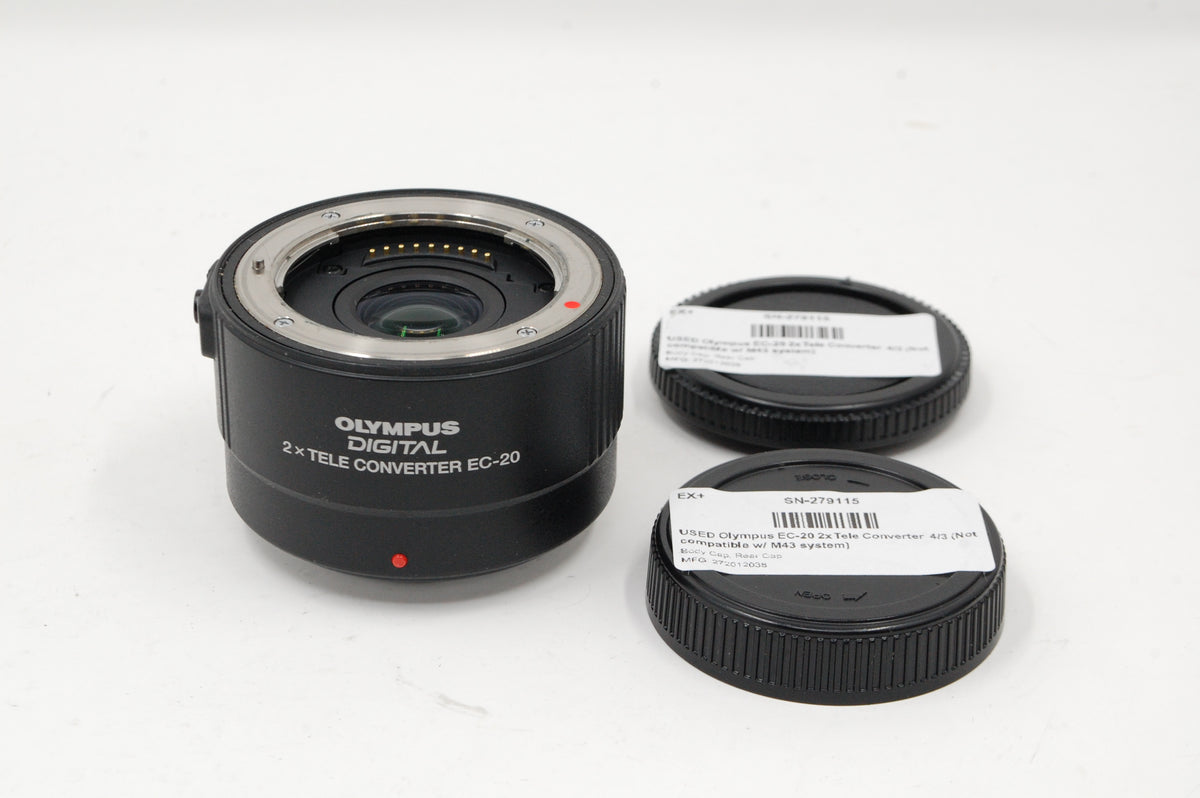 USED Olympus EC-20 2x Tele Converter  4/3 (Not compatible w/ M43 system)