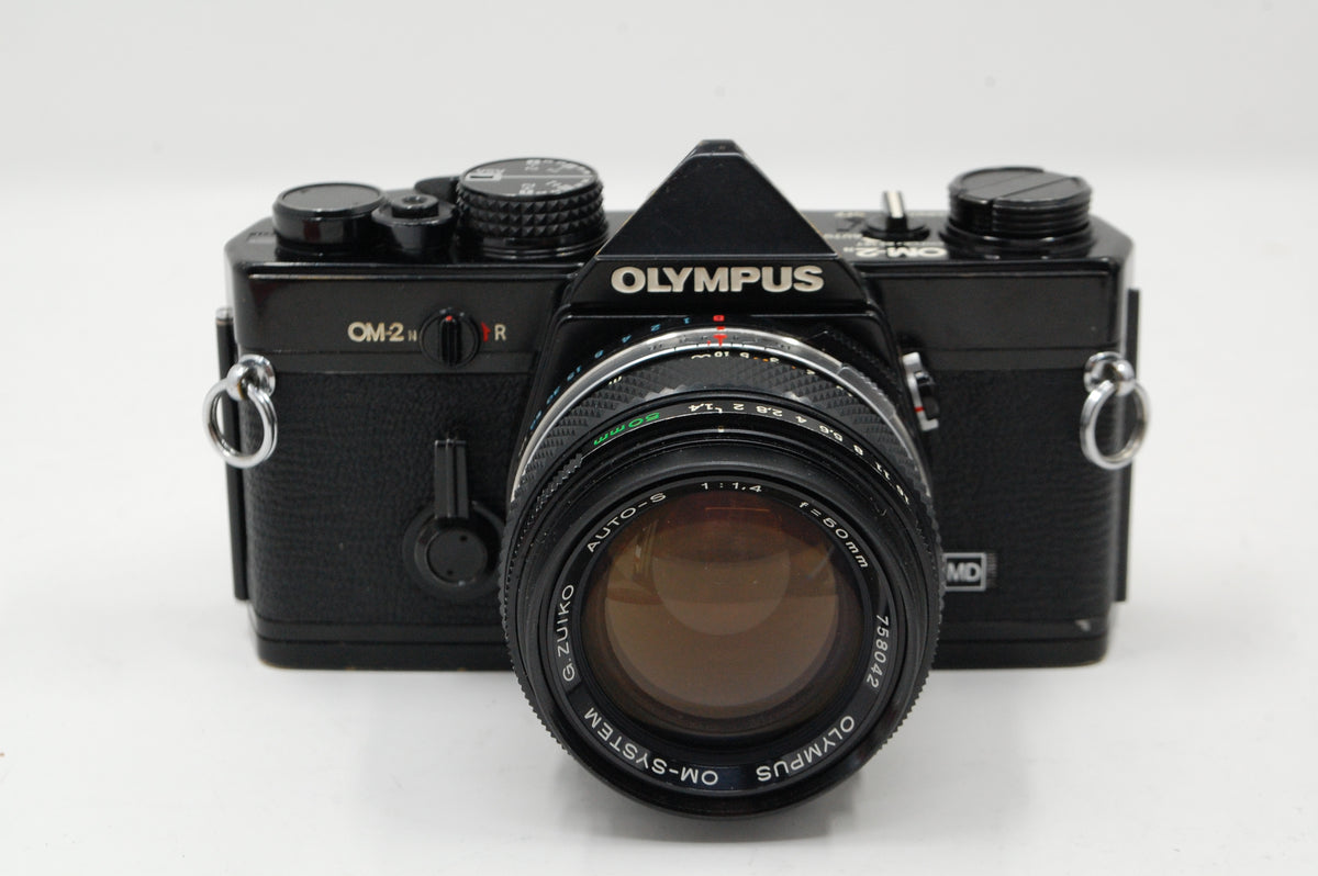 Used Olympus OM2N with case and 50mm f1.4 standard Olympus lens