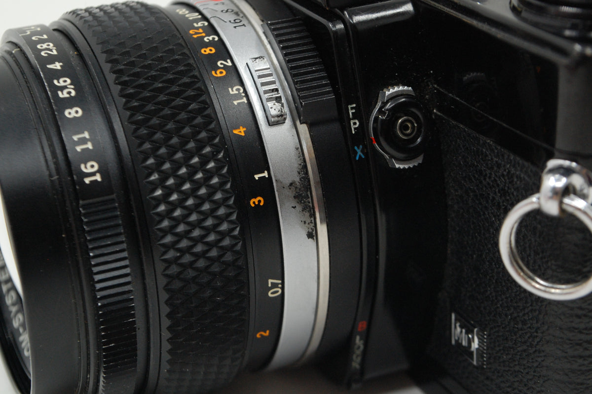 Used Olympus OM2N with case and 50mm f1.4 standard Olympus lens