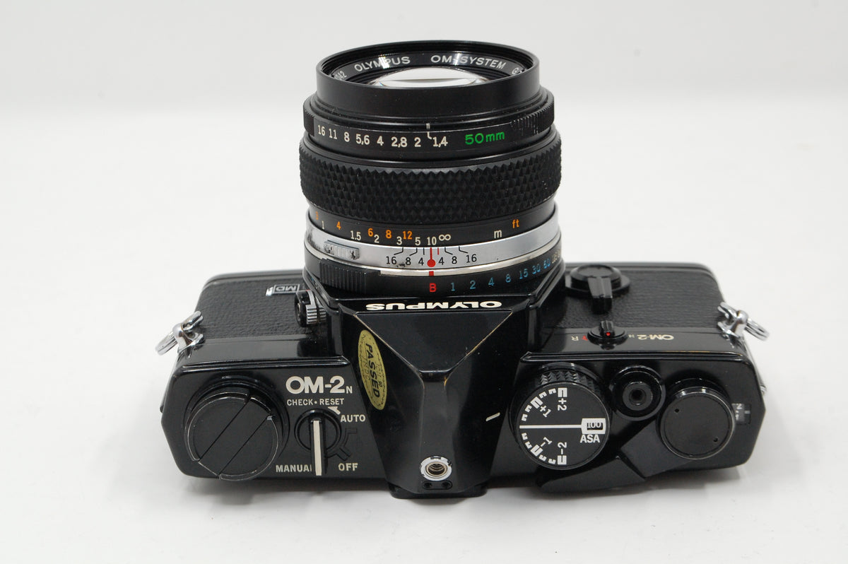 Used Olympus OM2N with case and 50mm f1.4 standard Olympus lens