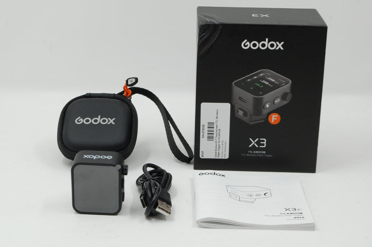 Used Godox X3 F Touchscreen TTL Wireless Flash Trigger for FUJIFILM
