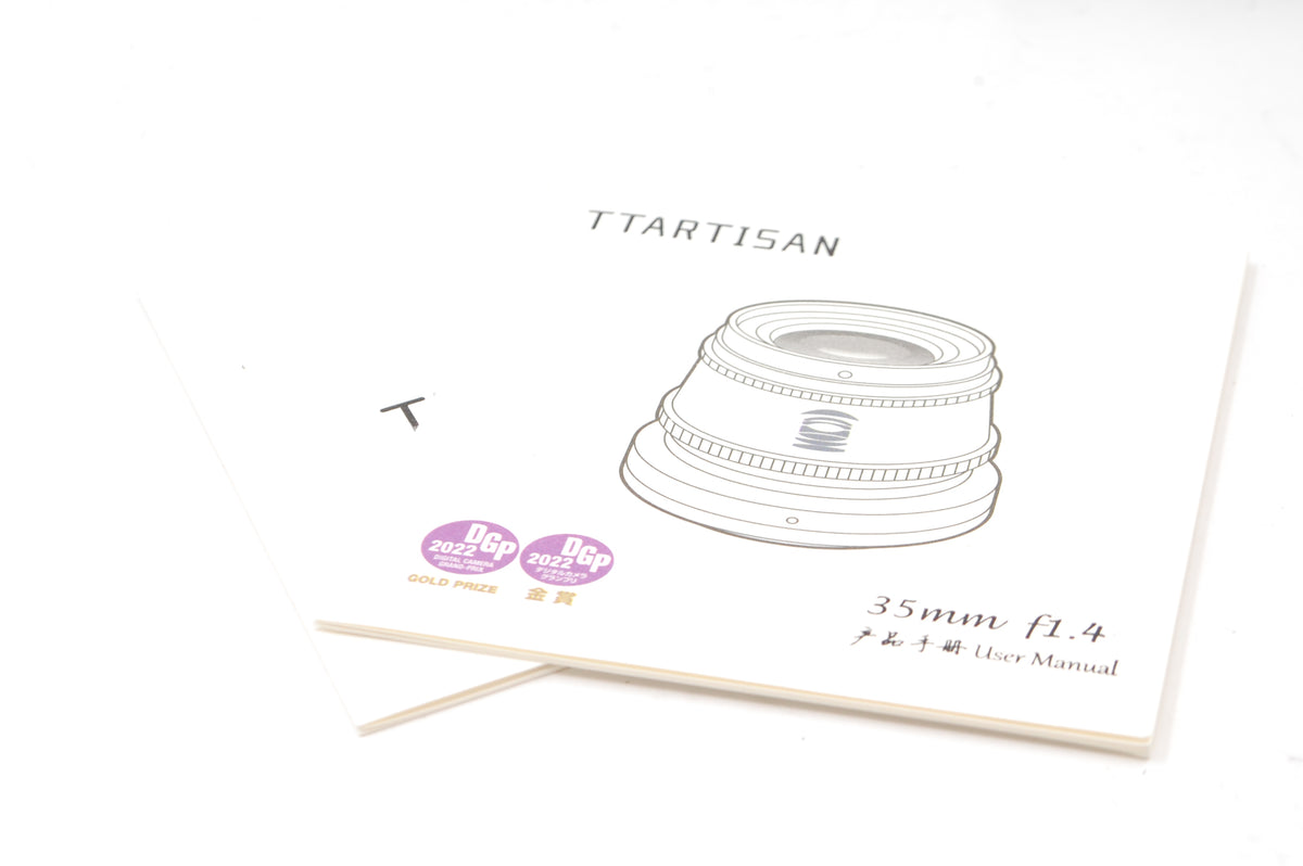 Used TTArtisan 35mm f1.4 (Fuji-X) Silver Lens