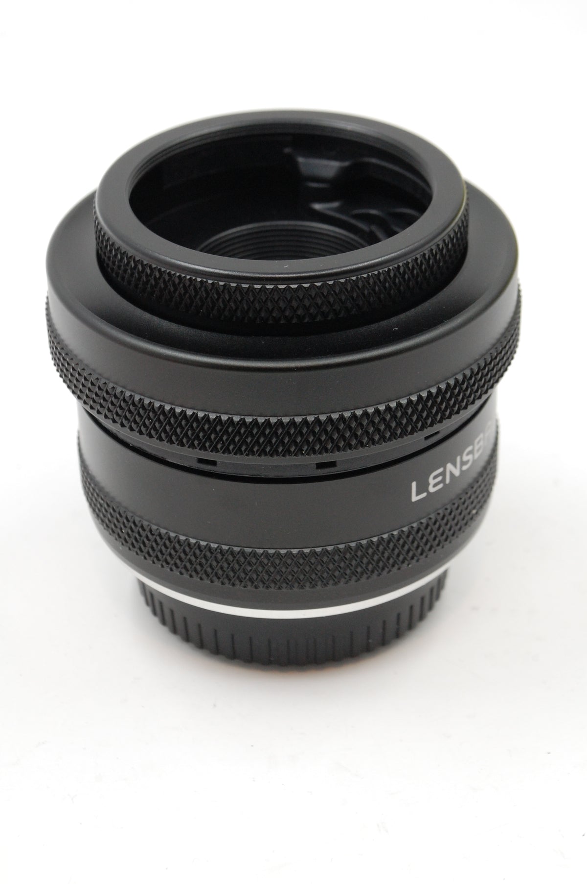 USED Lensbaby Sol 45mm f/3.5 Lens for Fuji X Cameras with Lensbaby 46mm Macro Filters Bundle