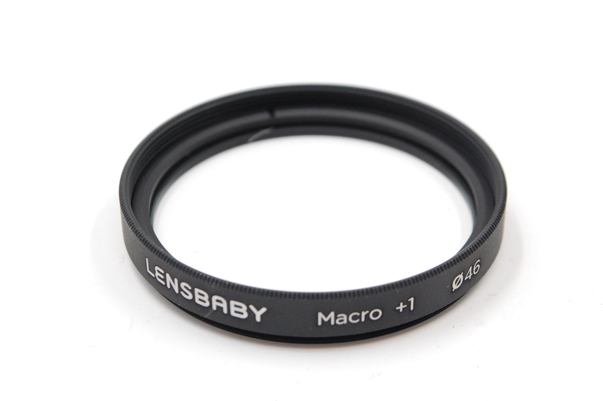 USED Lensbaby Sol 45mm f/3.5 Lens for Fuji X Cameras with Lensbaby 46mm Macro Filters Bundle