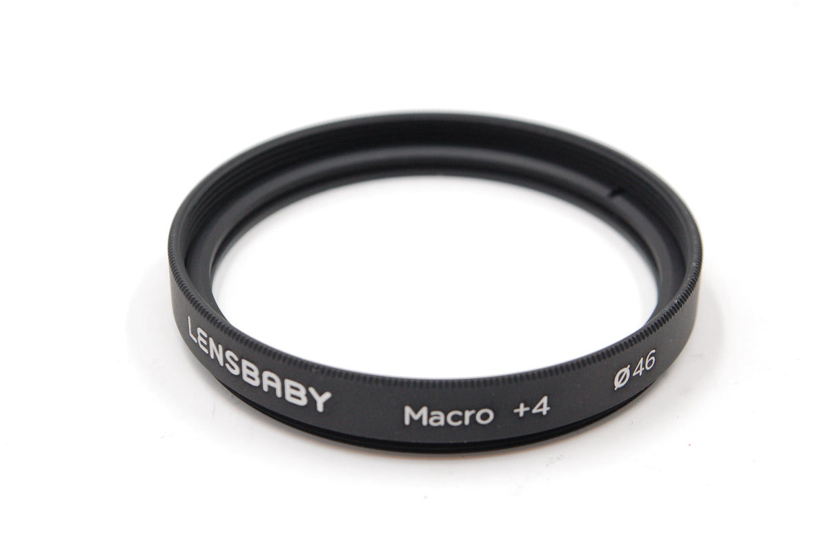 USED Lensbaby Sol 45mm f/3.5 Lens for Fuji X Cameras with Lensbaby 46mm Macro Filters Bundle