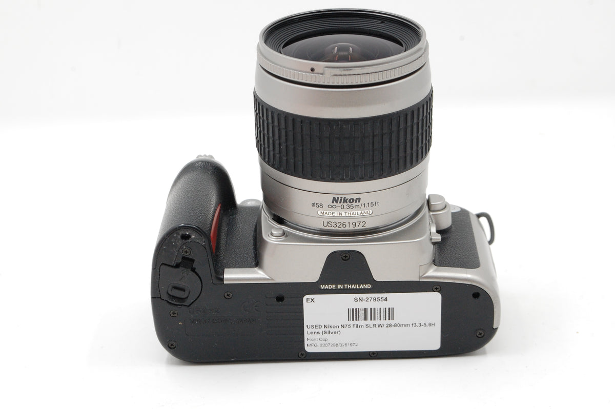 USED Nikon N75 Film SLR W/ 28-80mm f3.3-5.6H Lens (Silver)