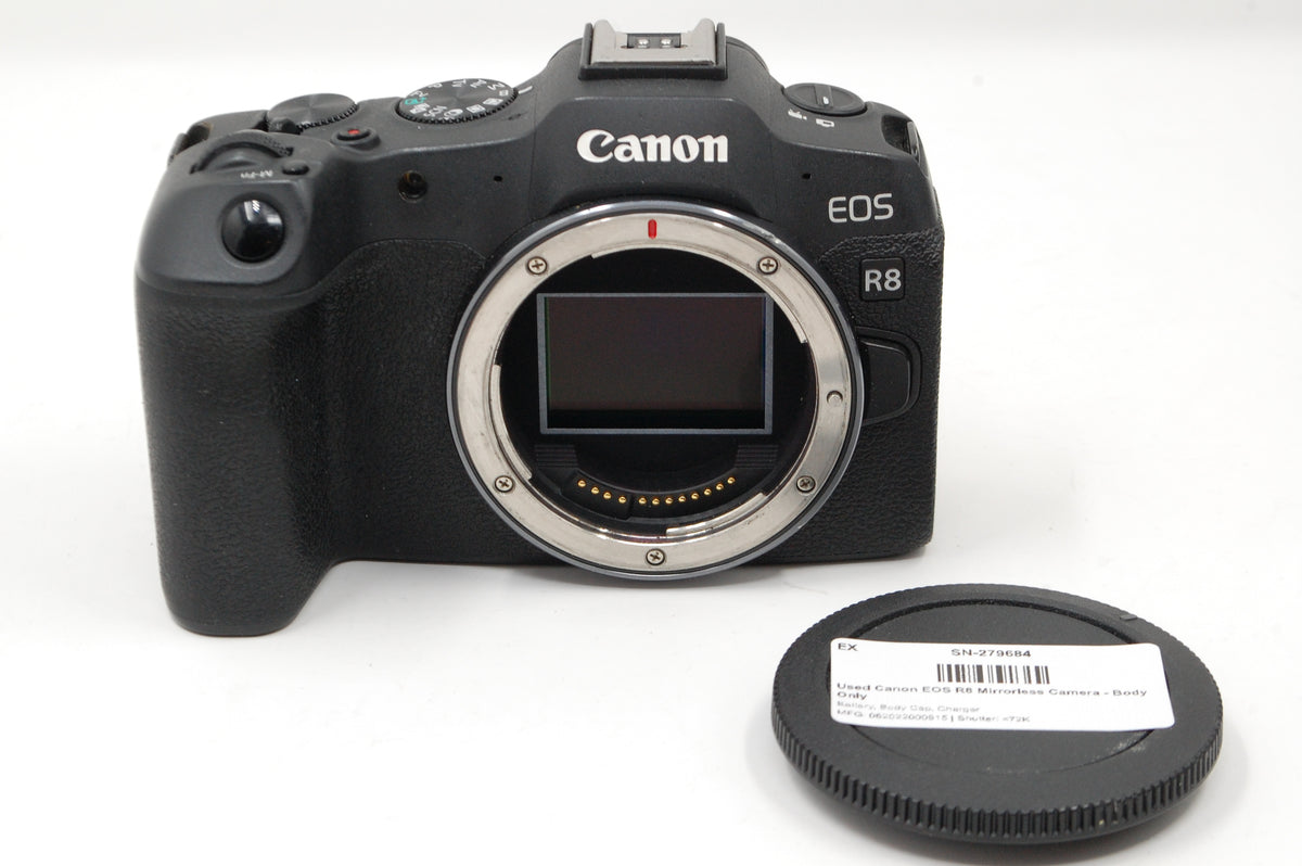 Used Canon EOS R8 Mirrorless Camera - Body Only