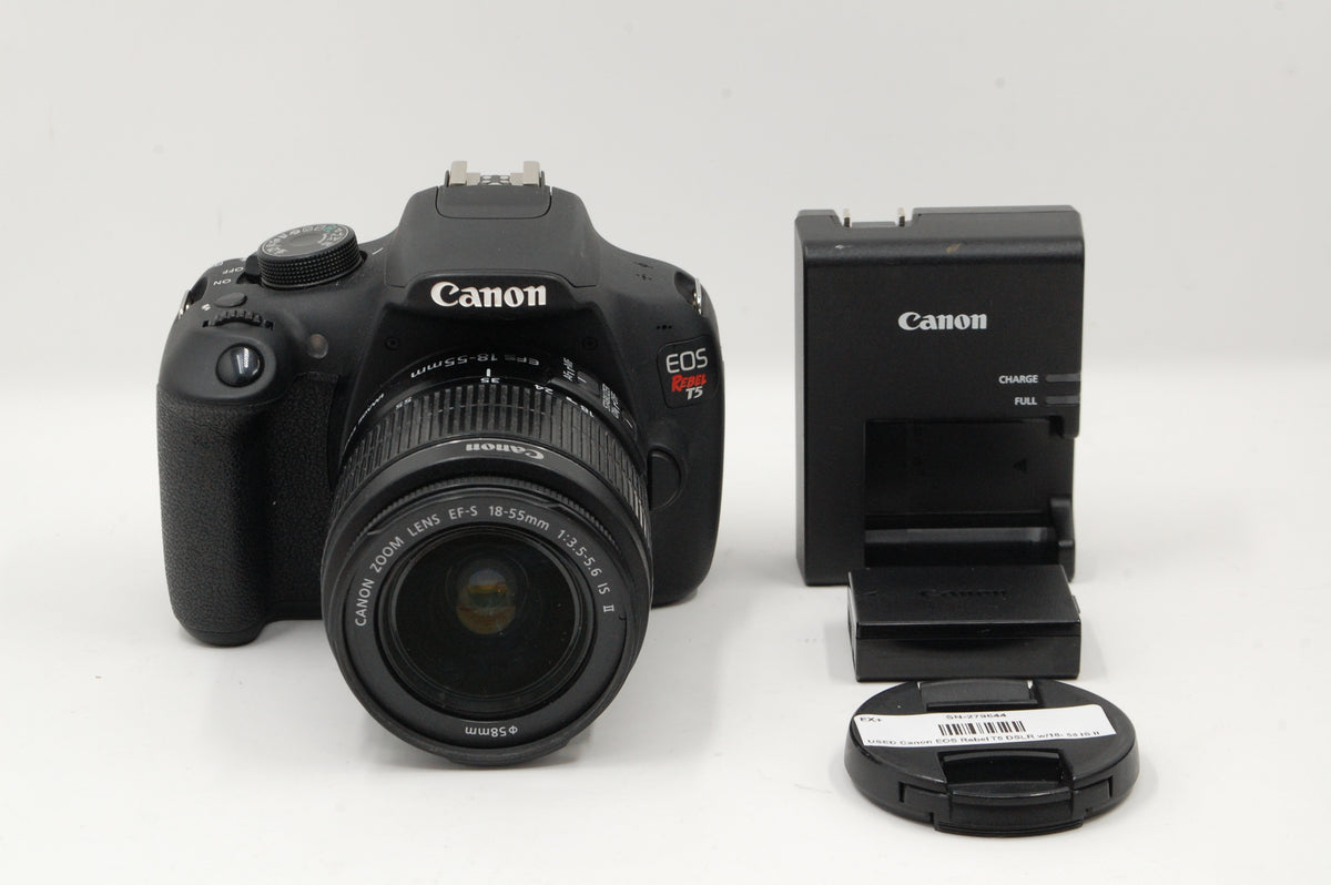 USED Canon EOS Rebel T5 DSLR w/18- 55 IS II Lens