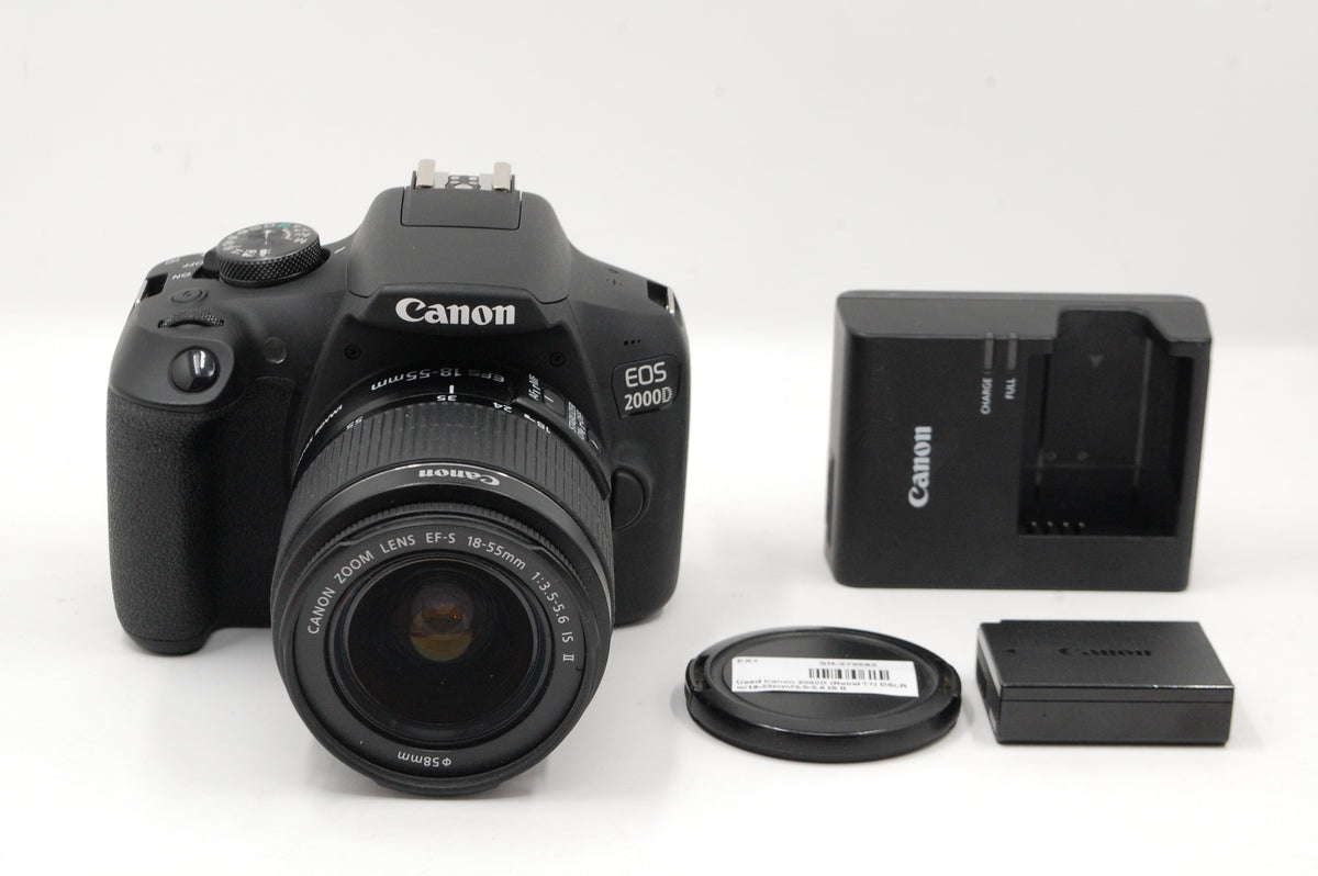 Used Canon 2000D (Rebel T7) DSLR w/18-55mmf3.5-5.6 IS II