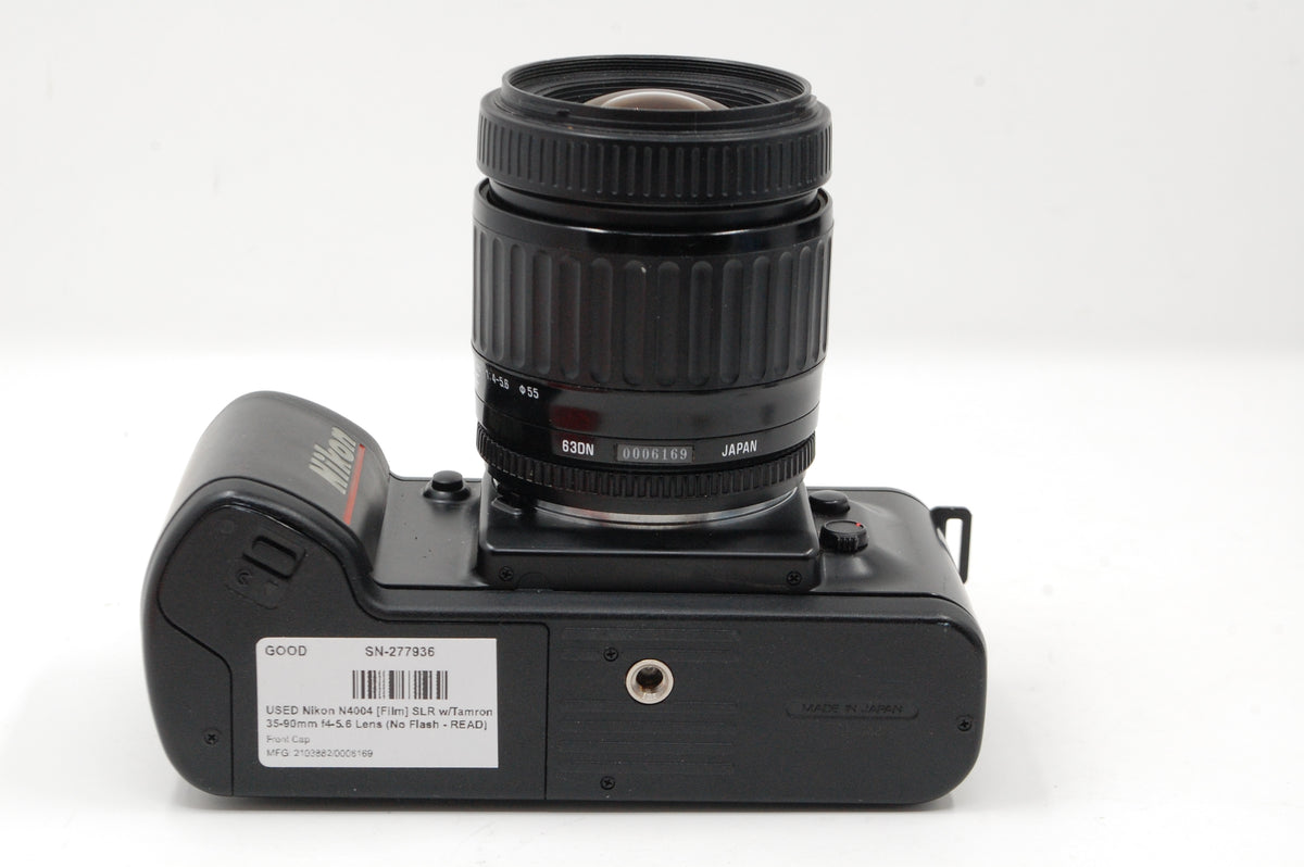 USED Nikon N4004 [Film] SLR w/Tamron 35-90mm f4-5.6 Lens (No Flash - READ)