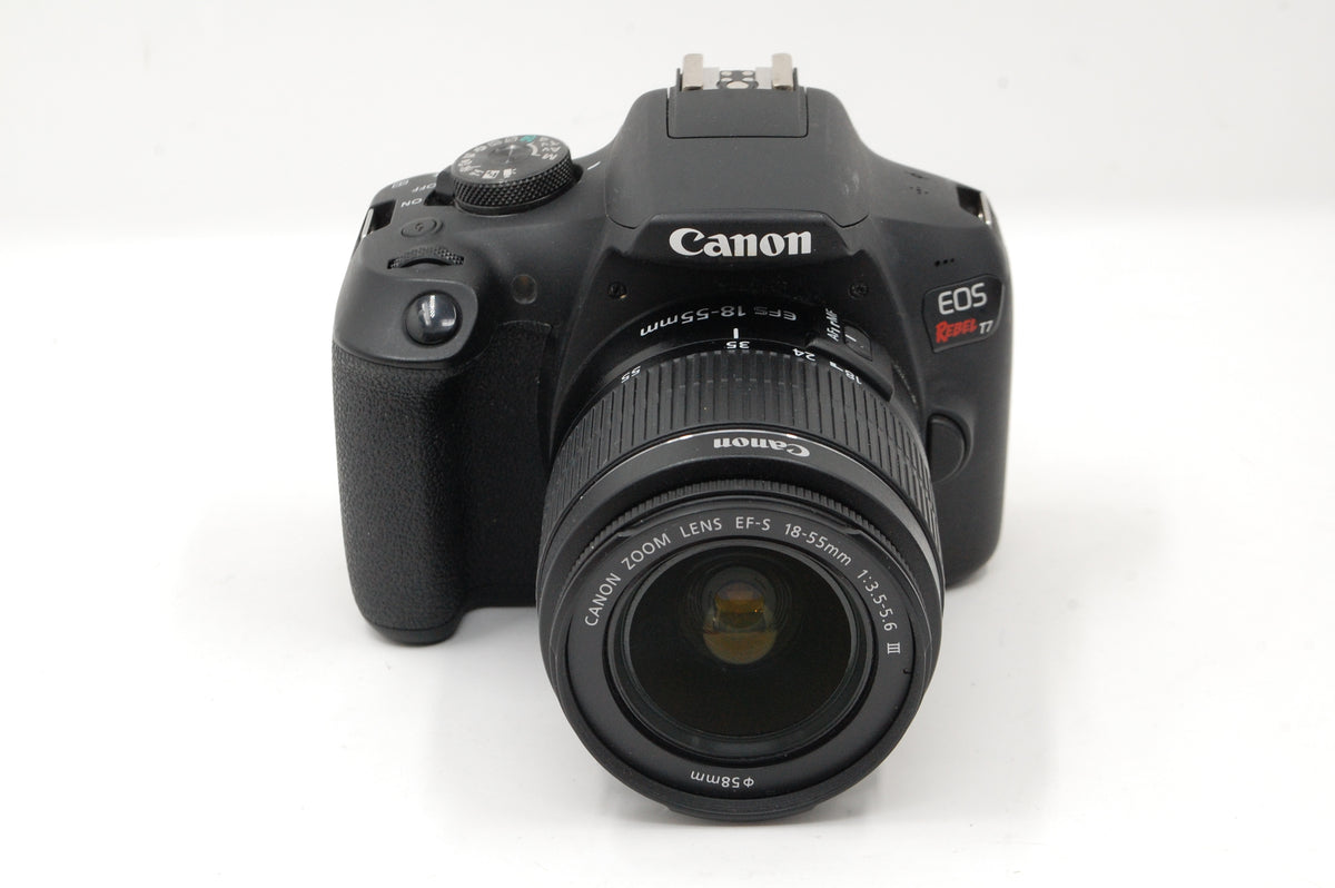 Used Canon EOS Rebel T7 DSLR with 18-55mm f3.5-5.6 III