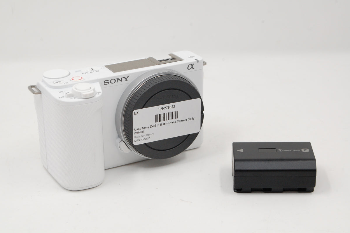 Used Sony ZV-E10 II Mirrorless Camera Body (White)