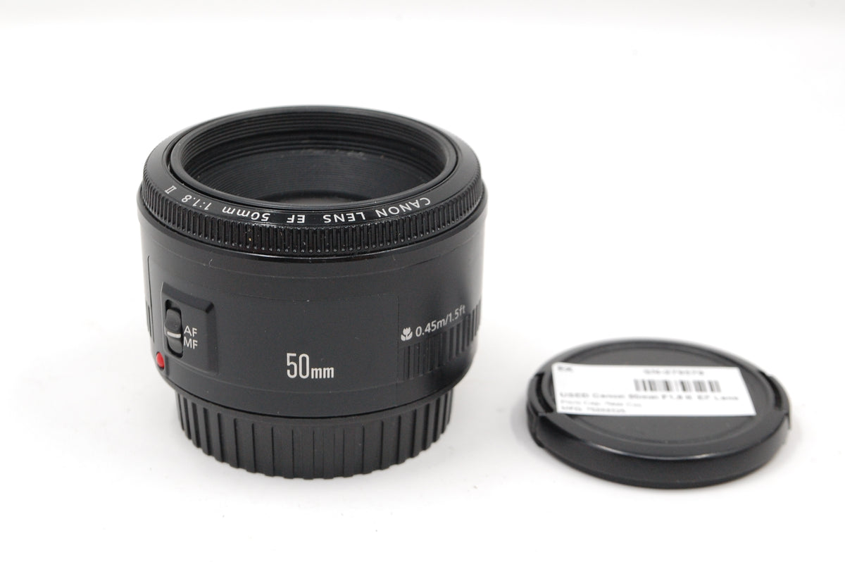 USED Canon 50mm F1.8 II  EF Lens