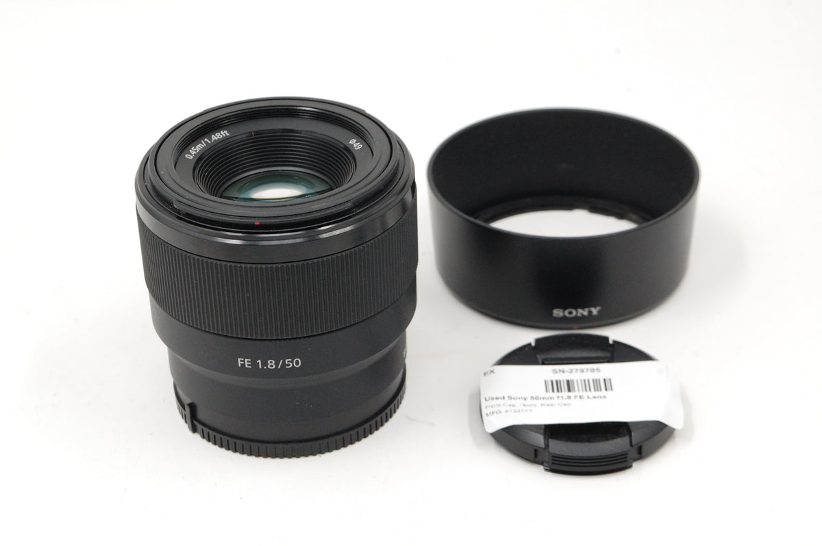 Used Sony 50mm f1.8 FE Lens