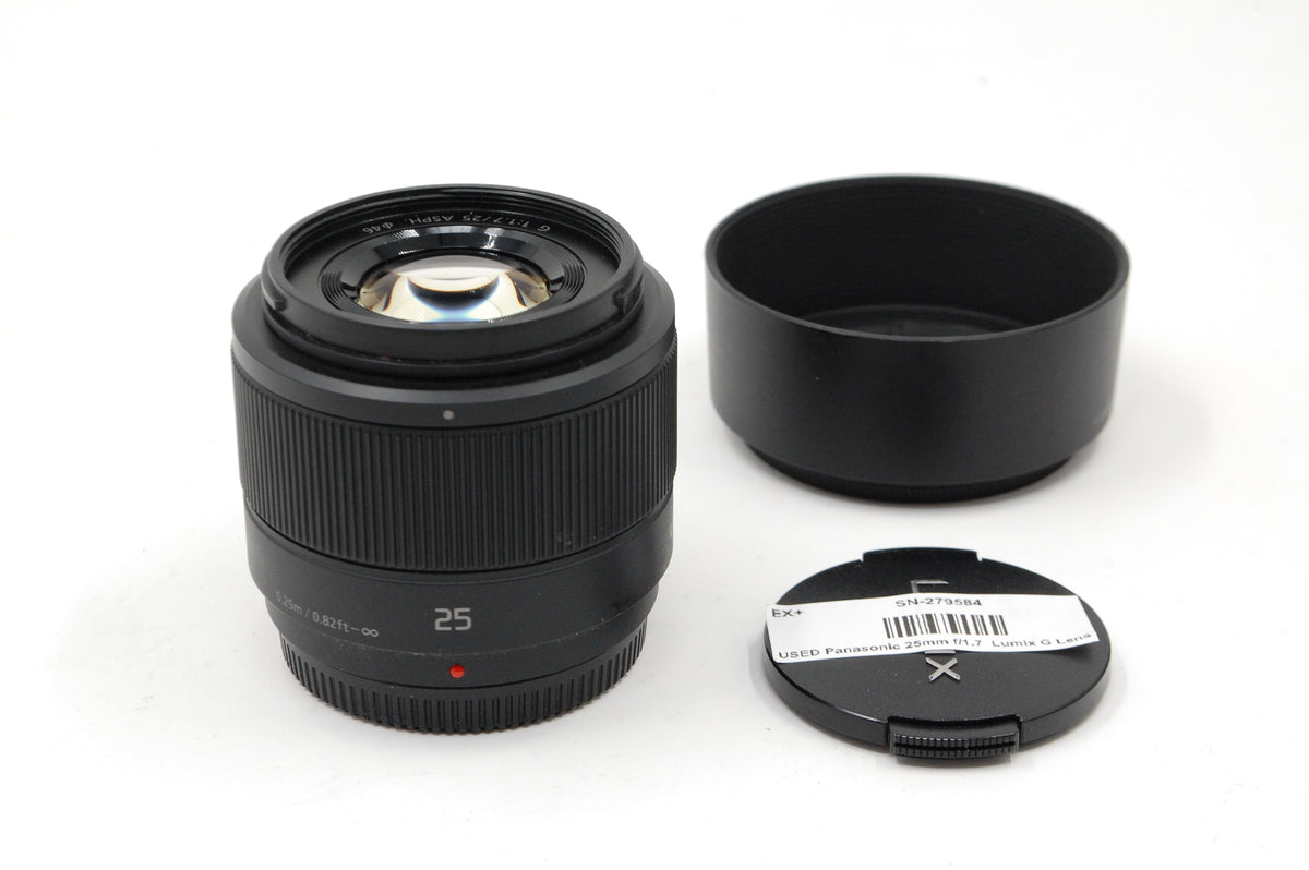 USED Panasonic 25mm f/1.7  Lumix G Lens