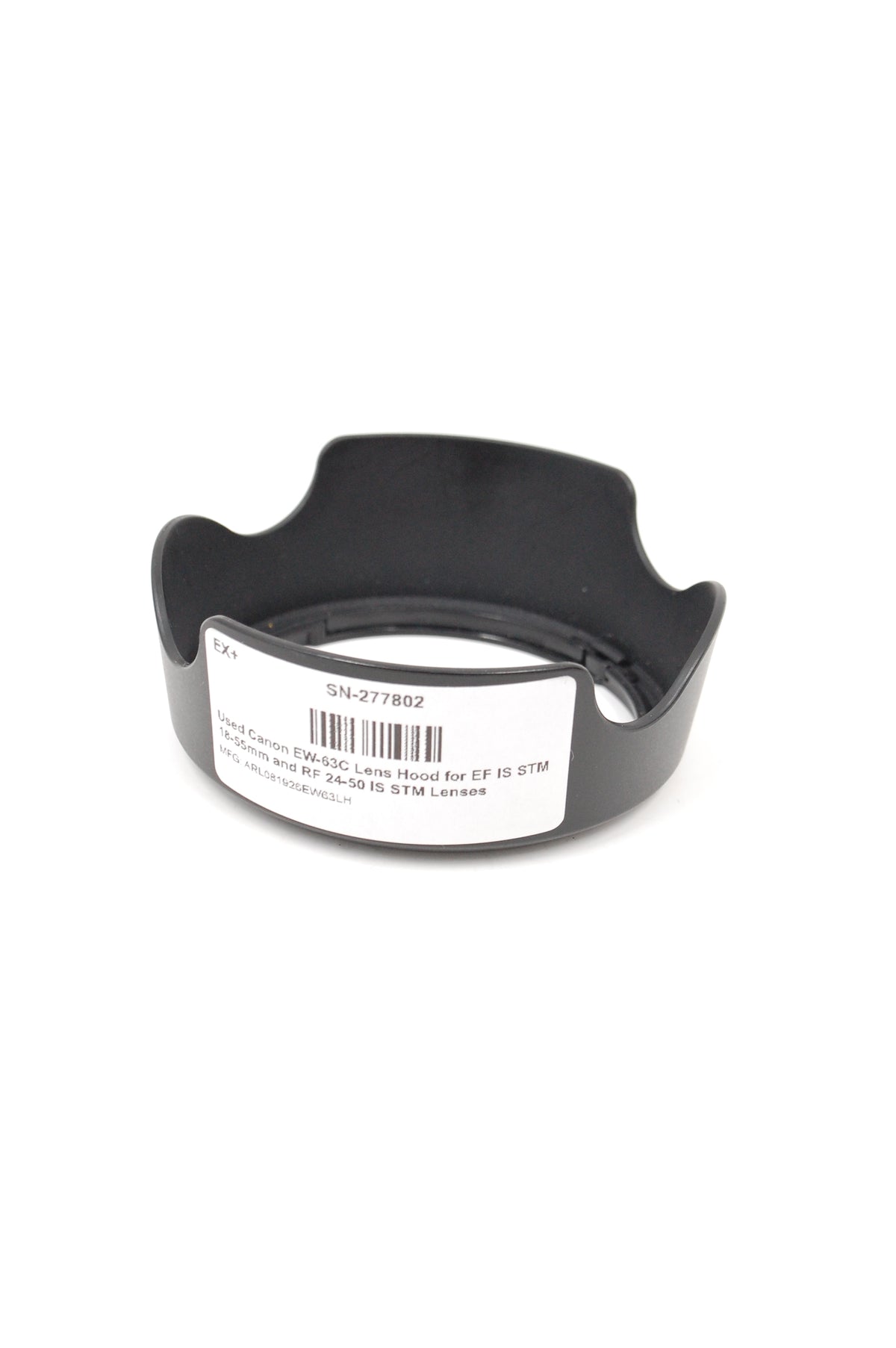 Used Canon EW-63C Lens Hood for EF IS STM 18-55mm and RF 24-50 IS STM Lenses