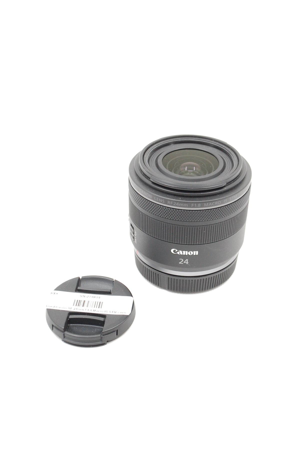 Used Canon RF 24mm F1.8 Macro IS STM Lens