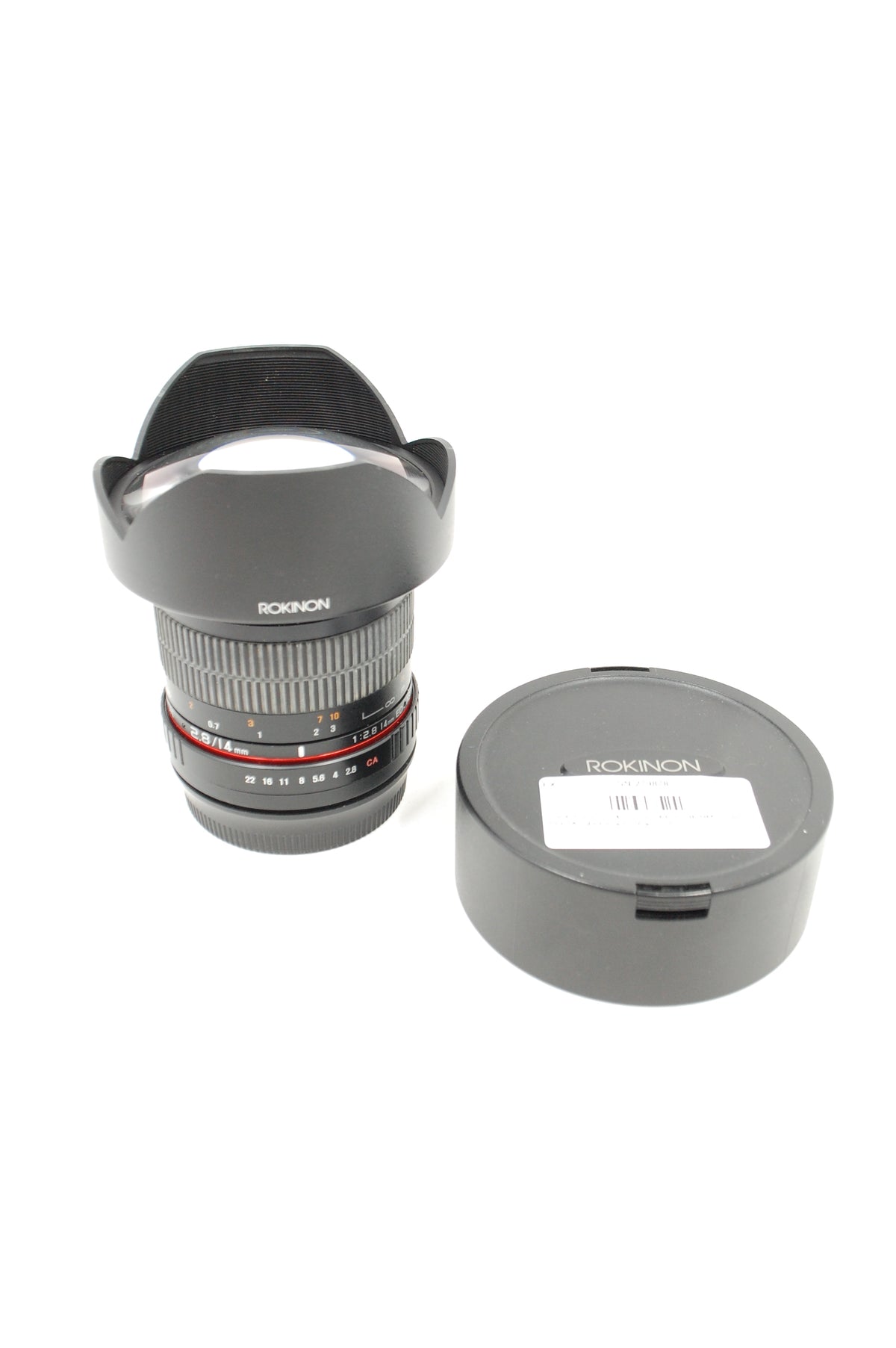 Used Rokinon 14mm F2.8 ED AS IF UMC Super Wide Angle Lens for Canon EF