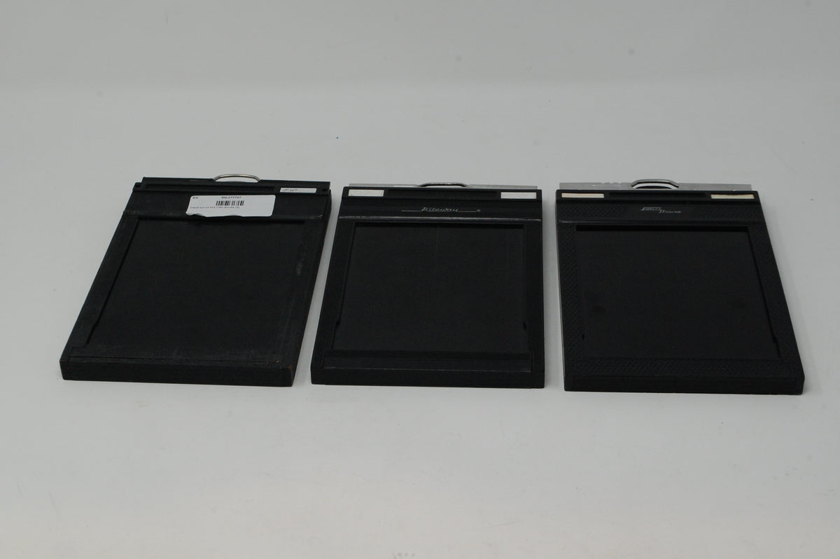 Used set of 4x5 Film Backs (3)