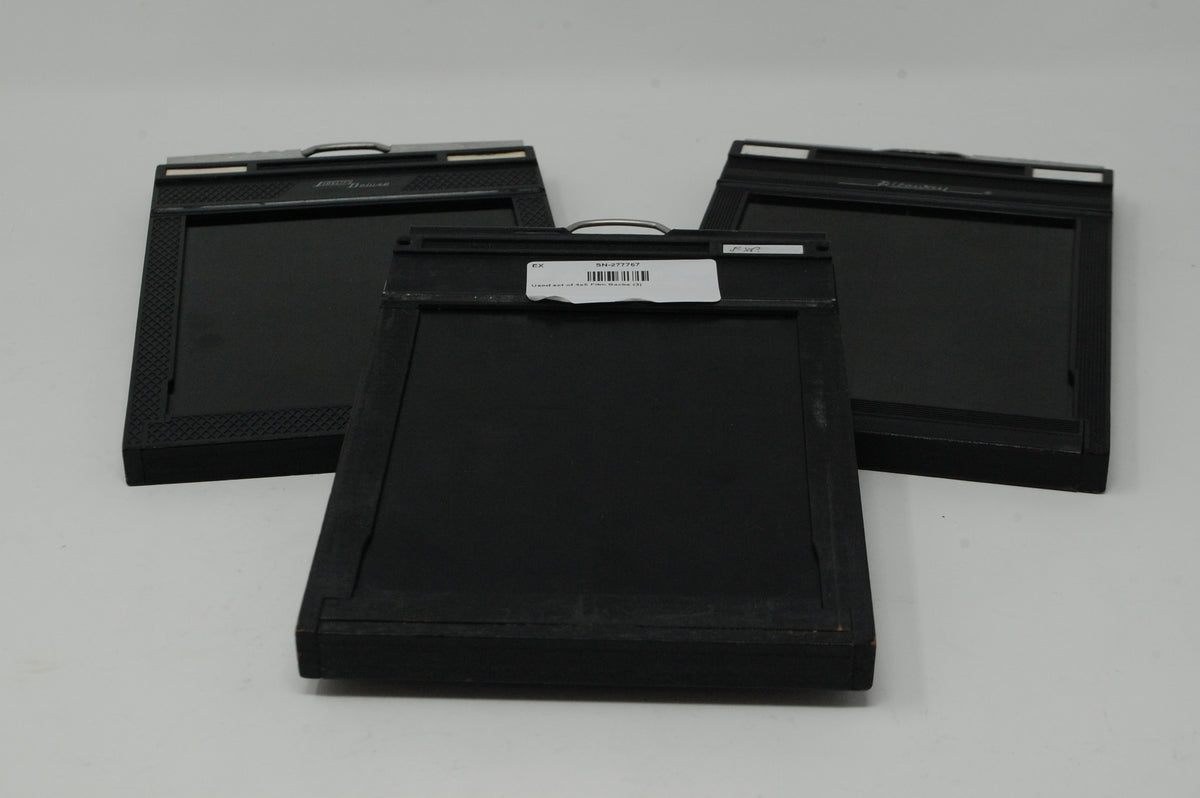 Used set of 4x5 Film Backs (3)