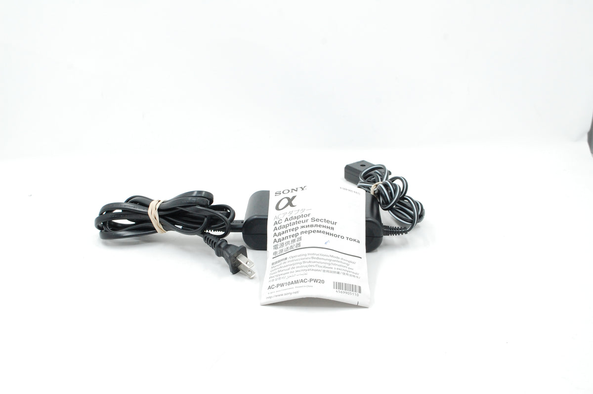 Used Sony AC adapter AC-PW20 A for Cameras using W50 Battery