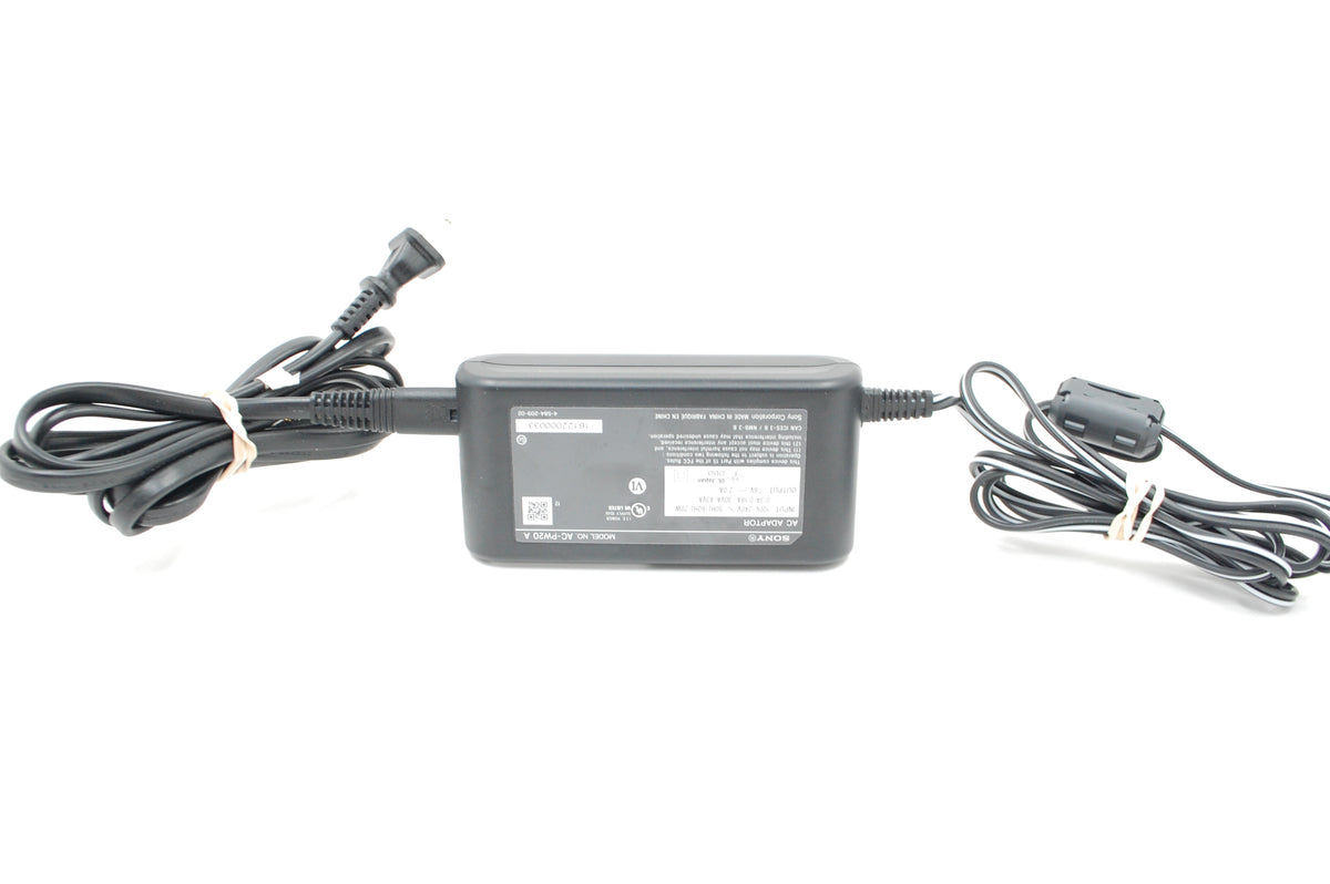 Used Sony AC adapter AC-PW20 A for Cameras using W50 Battery