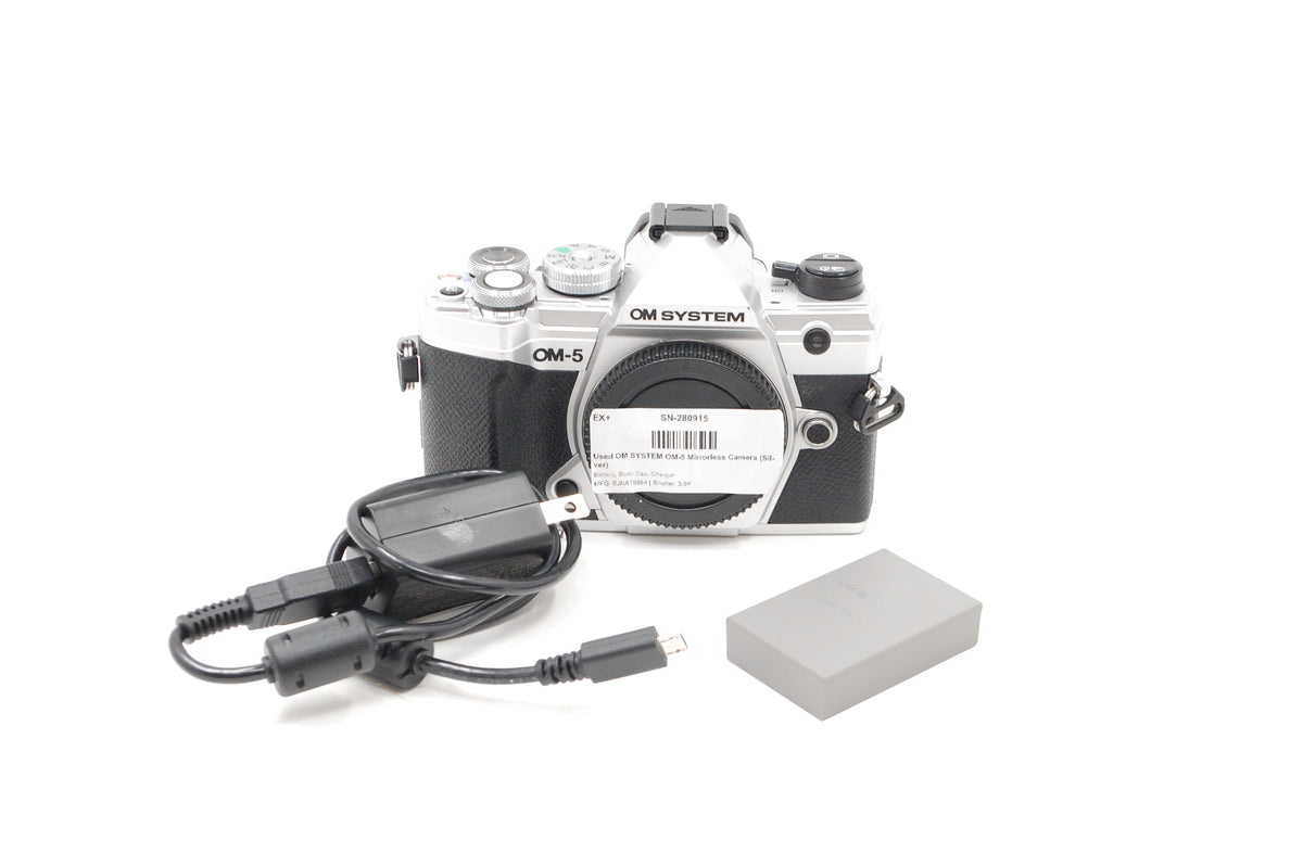 Used OM SYSTEM OM-5 Mirrorless Camera (Silver)