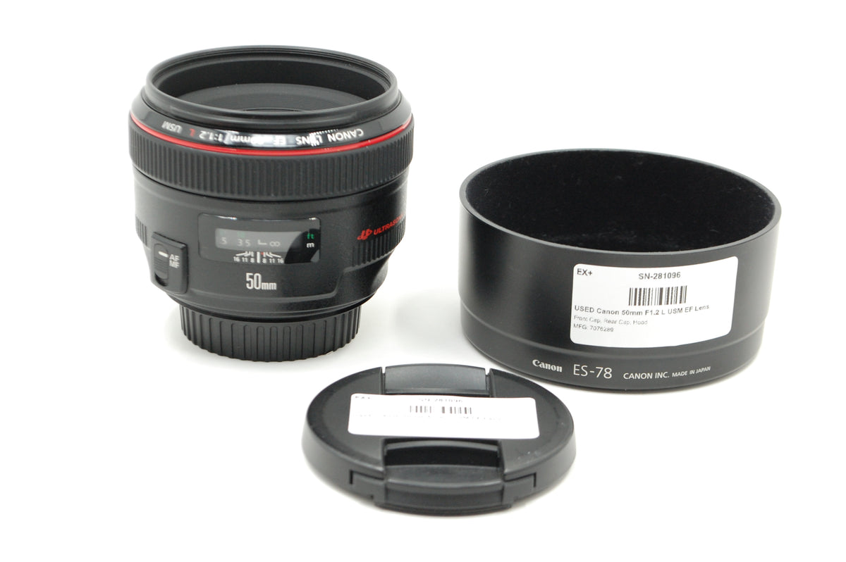 USED Canon 50mm F1.2 L USM EF Lens