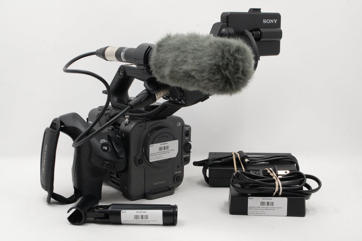 Used Sony FX6 Full-Frame Cinema Camera (Body Only) w/ Sony EGM-VG1 Mic