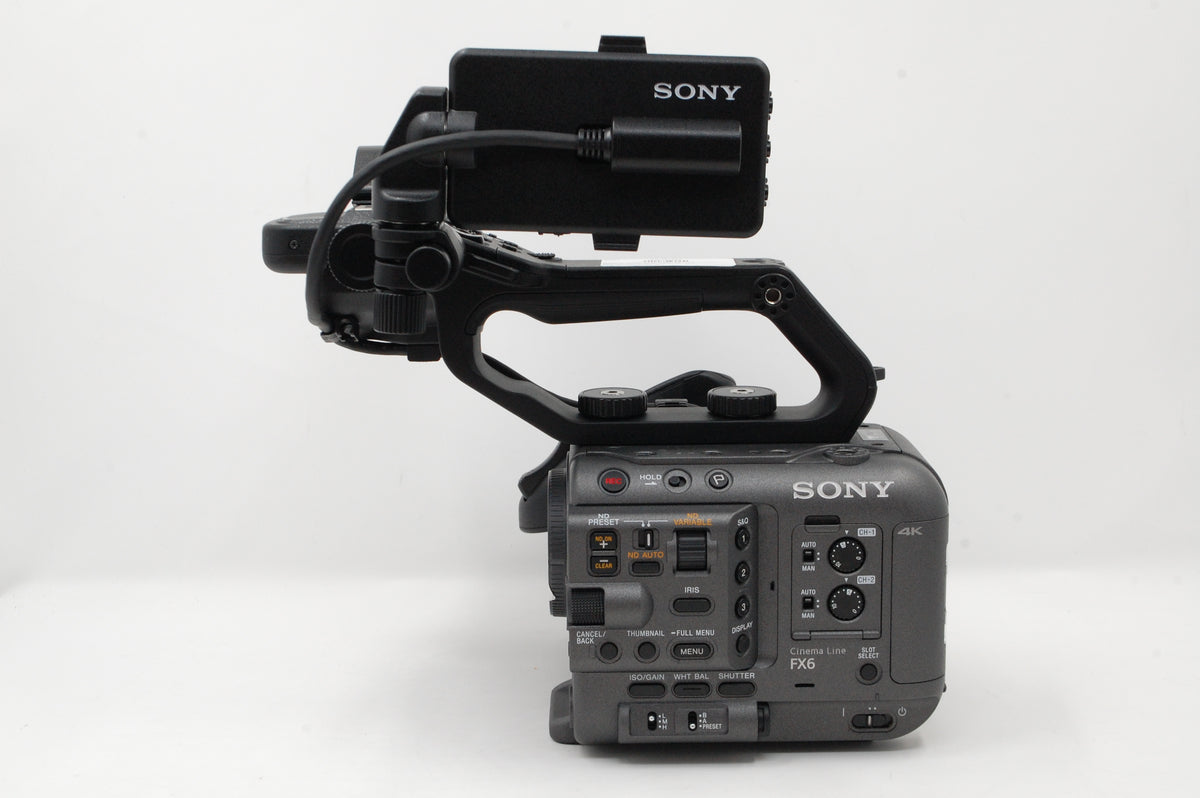 Used Sony FX6 Full-Frame Cinema Camera (Body Only) w/ Sony EGM-VG1 Mic
