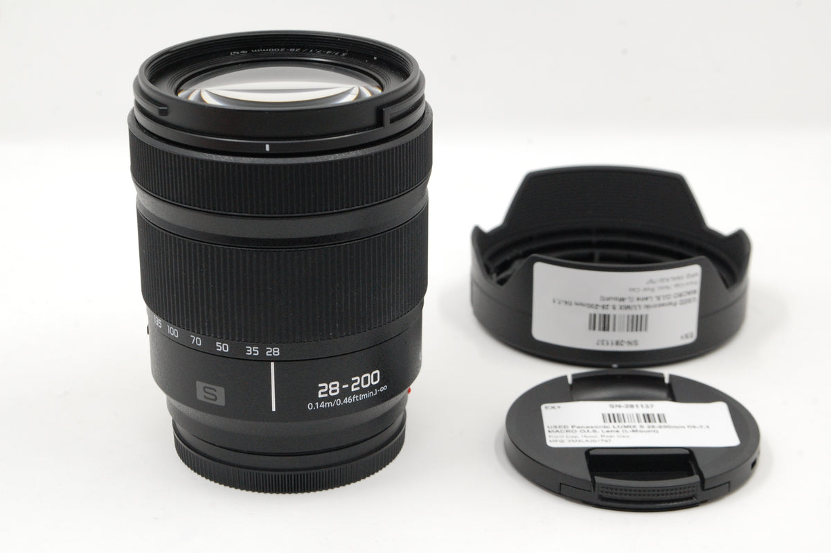 USED Panasonic LUMIX S 28-200mm f/4-7.1 MACRO O.I.S. Lens (L-Mount)