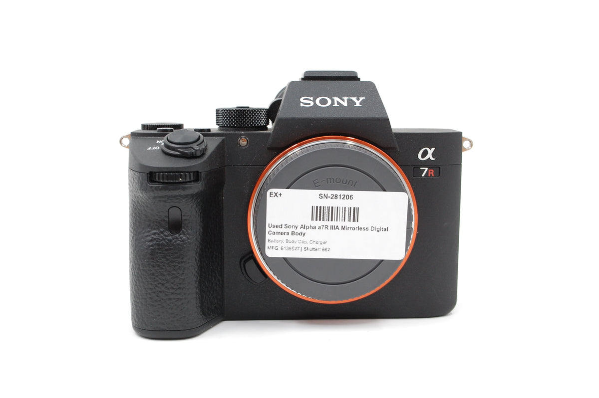 Used Sony Alpha a7R IIIA Mirrorless Digital Camera Body