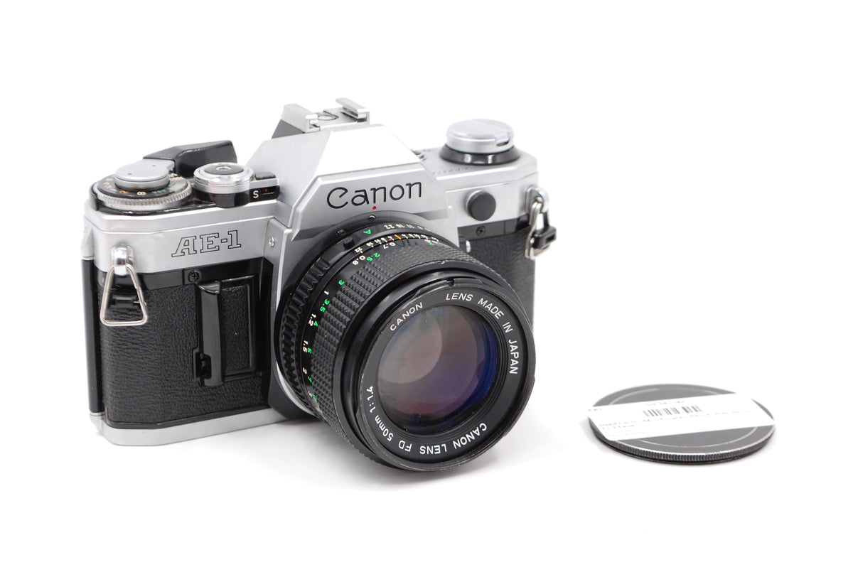 Used Canon AE-1 Program Film SLR W/ 50mm F1.4 Lens