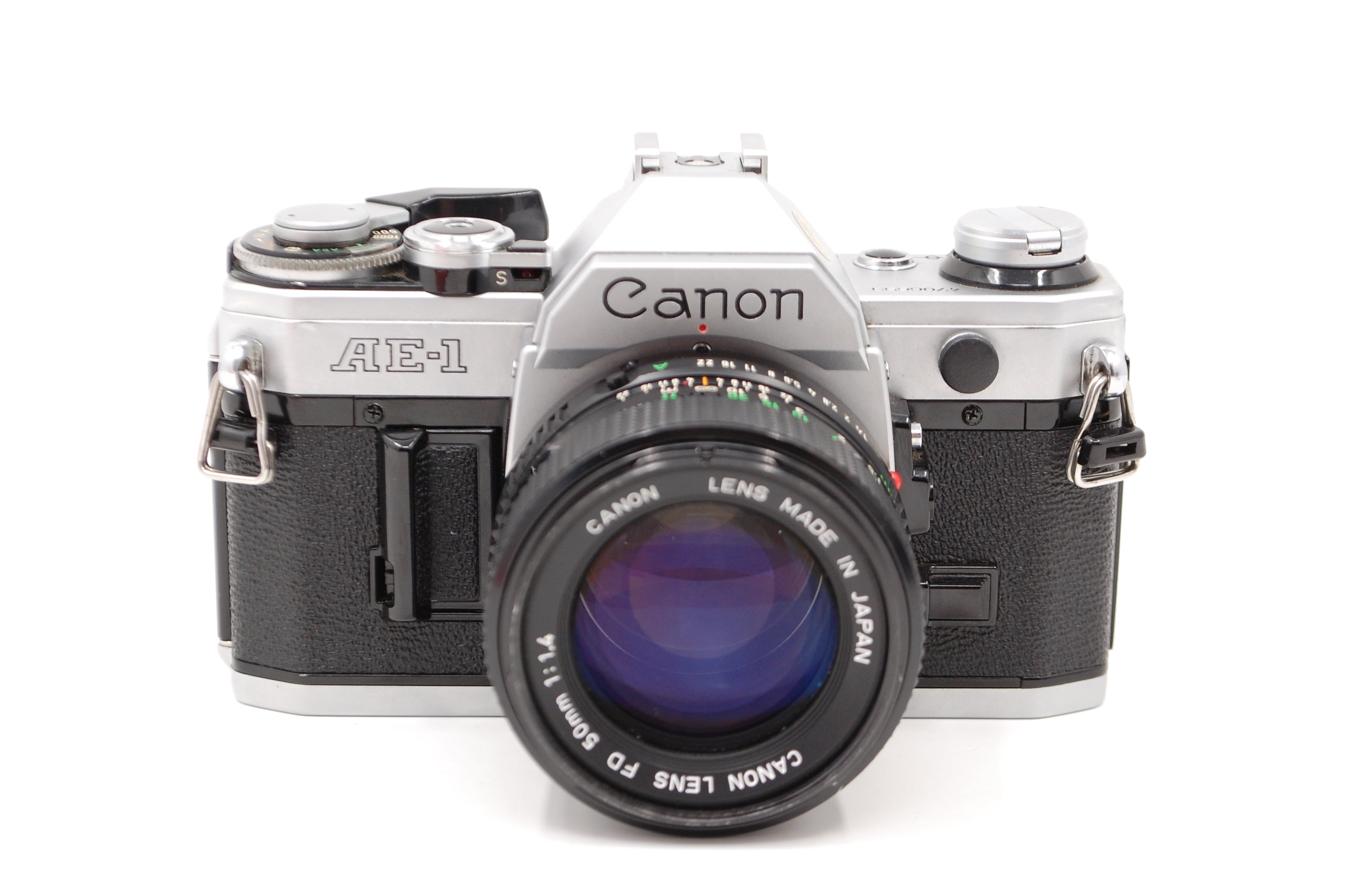 Used Canon AE-1 Program Film SLR W/ 50mm F1.4 Lens