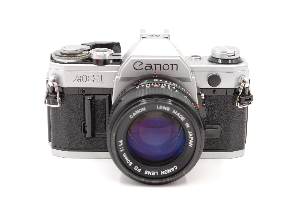 Used Canon AE-1 Program Film SLR W/ 50mm F1.4 Lens