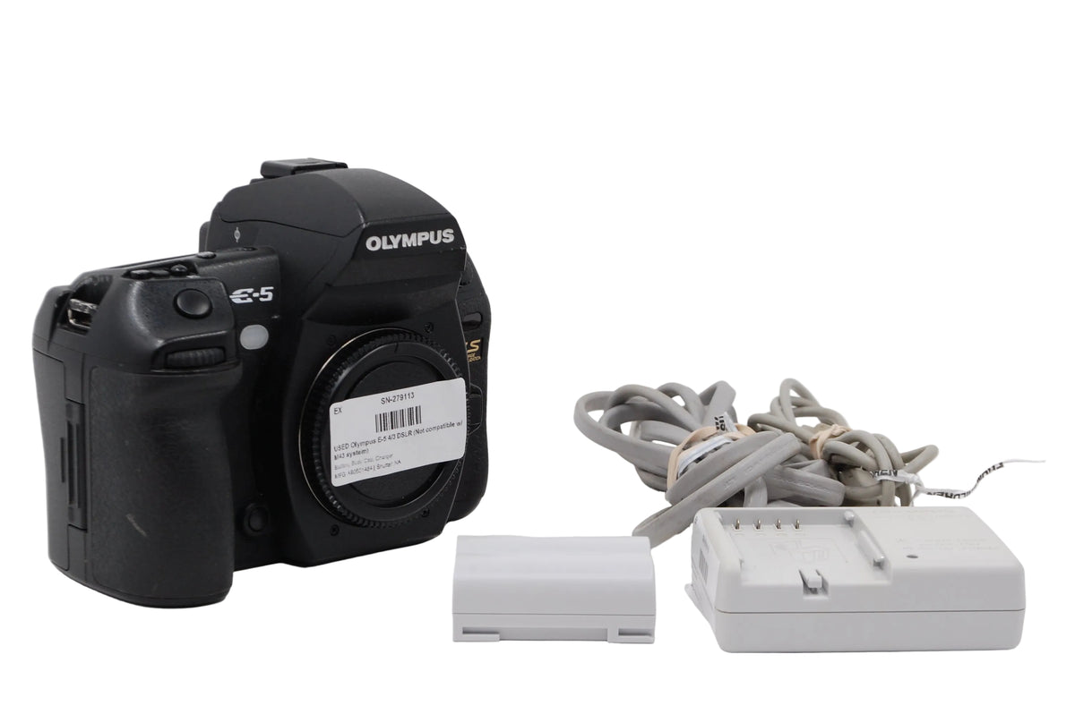USED Olympus E-5 4/3 DSLR (Not compatible w/ M43 system)