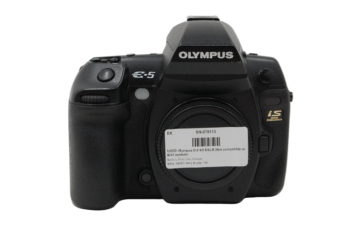 USED Olympus E-5 4/3 DSLR (Not compatible w/ M43 system)