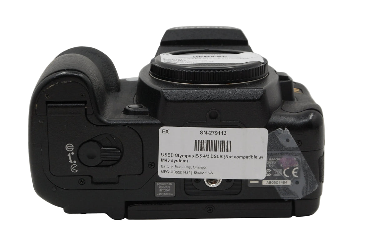 USED Olympus E-5 4/3 DSLR (Not compatible w/ M43 system)