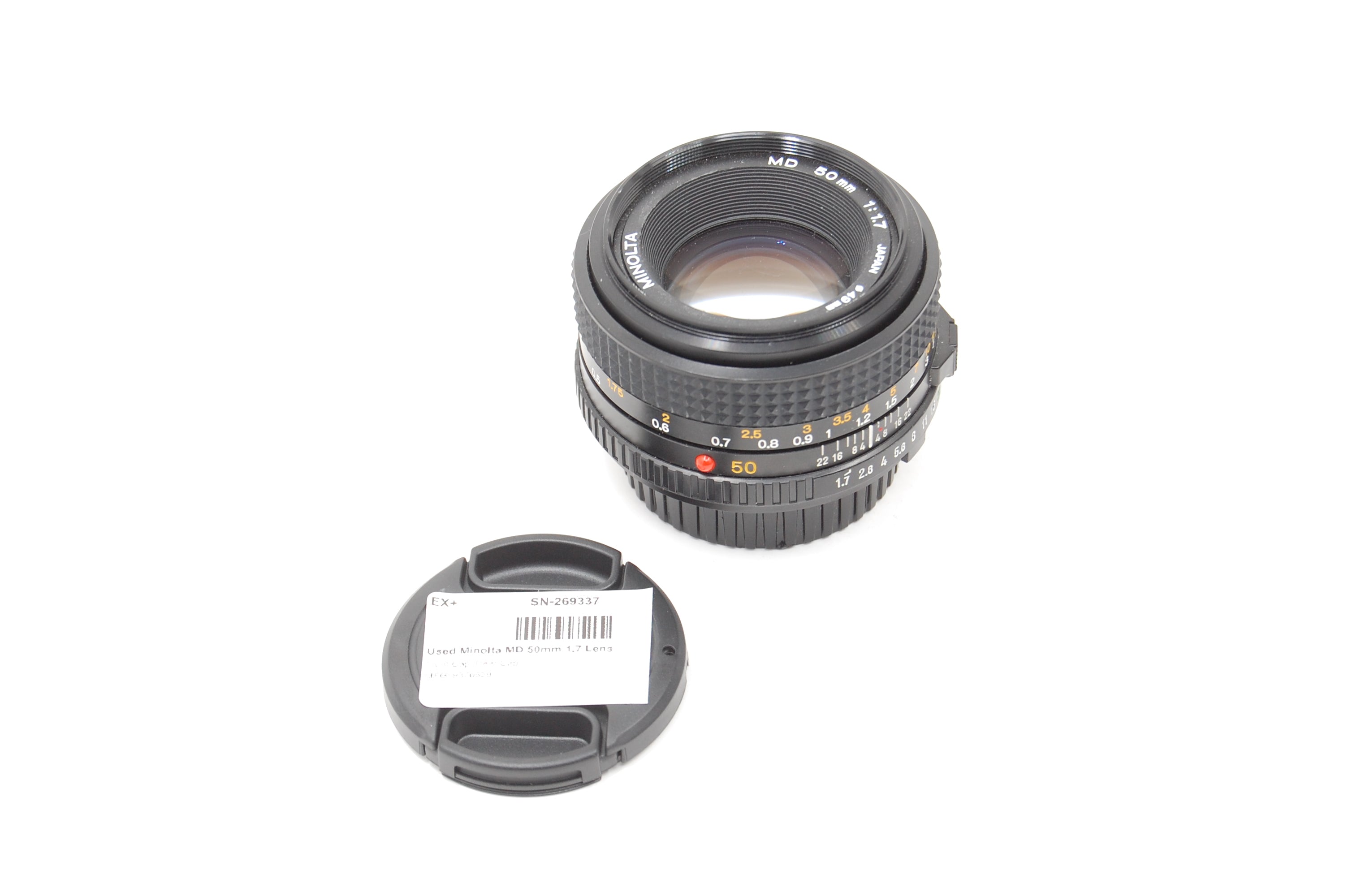 Used Minolta MD 50mm 1.7 Lens