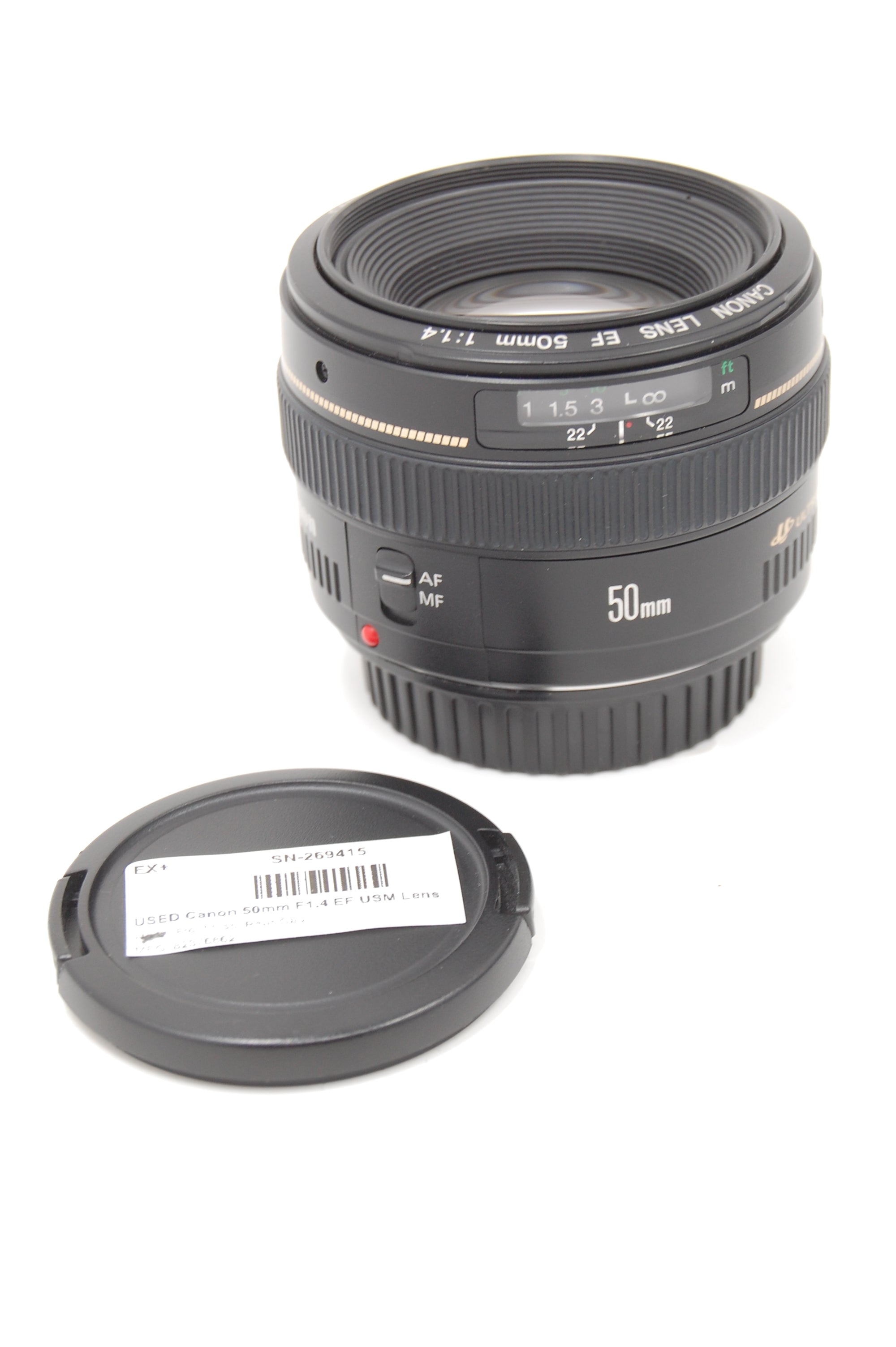 USED Canon 50mm F1.4 EF USM Lens