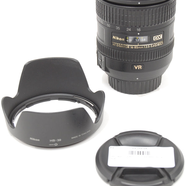 USED Nikon 16-85mm F3.5-5.6 AFS VR DX G Lens