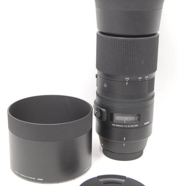 USED Sigma 150-600mm f/5-6.3 DG OS HSM Contemporary Lens for Canon EF