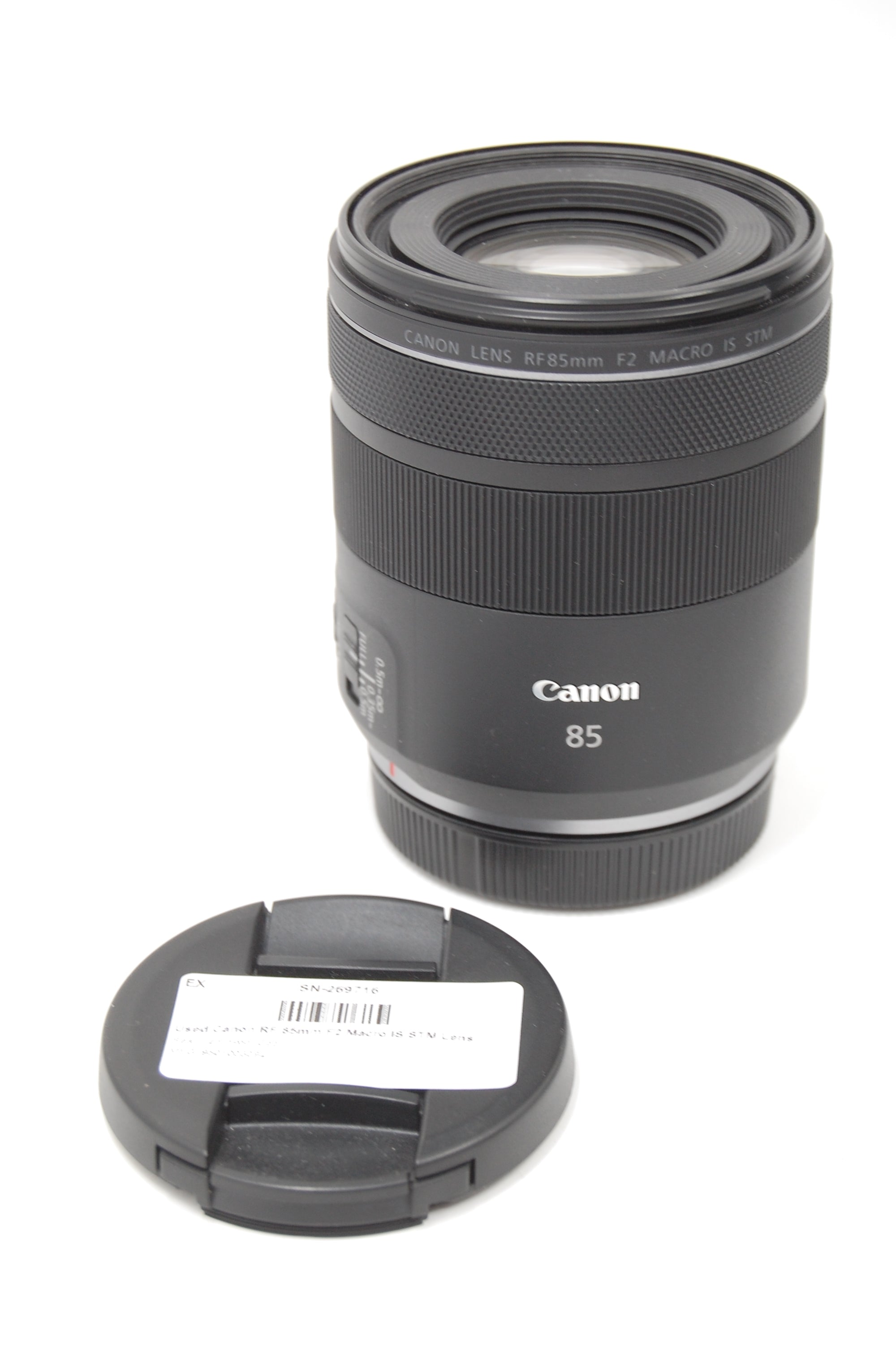 Used Canon RF 85mm F2 Macro IS STM Lens