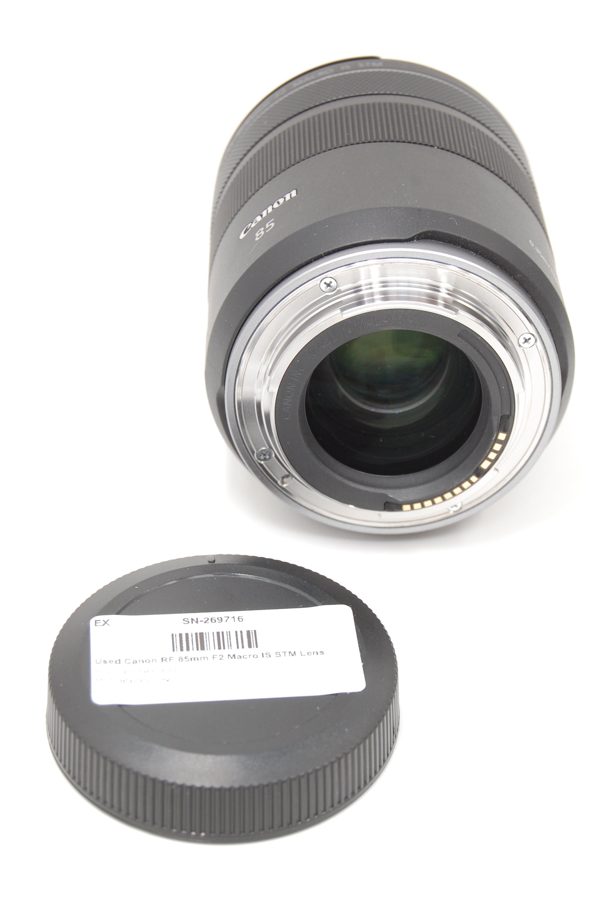 Used Canon RF 85mm F2 Macro IS STM Lens